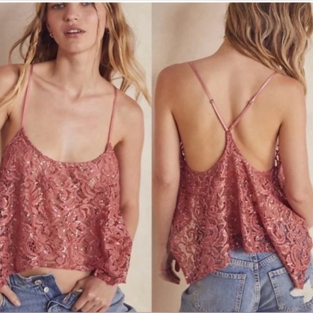 Free People intimately Best Idea Cami in Rose NWOT